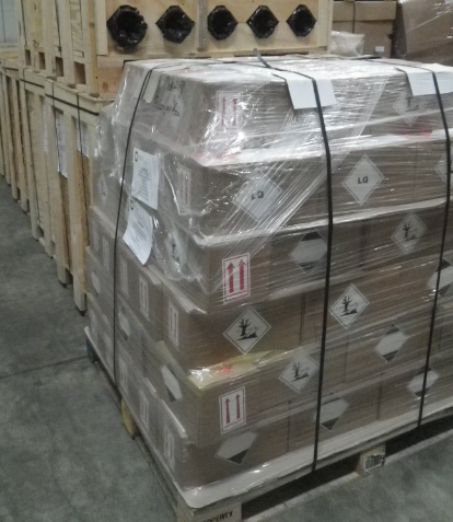 Упакованная ТехноПласт-паста / FibaGel на палетном поддоне