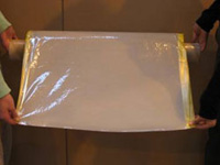 Внешний вид ТехноПласт-рулон / FibaRoll после вскрытия упаковки